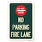 Signmission Do Not Enter No Parking Fire Lane with Heavy-Gauge Aluminum Sign, 12" x 18", A-1218-24149 A-1218-24149 - alternate 1